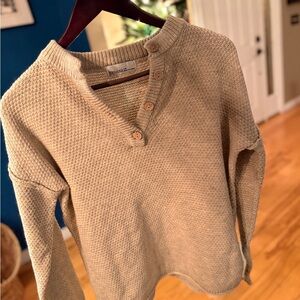 Zenana Outfitters Tan V-Neck Sweater